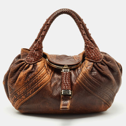 Fendi: Коричневая сумка 