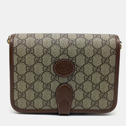 Gucci: Бежевая сумка  Interlocking G