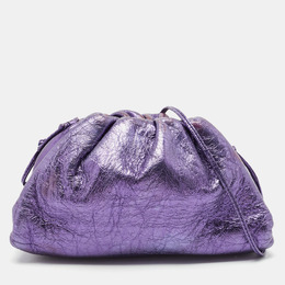 Bottega Veneta: Фиолетовая косметичка  Pouch