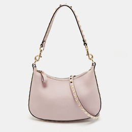 Valentino: Розовая сумка через плечо  Rockstud