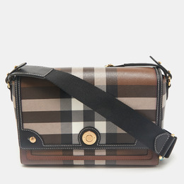 Burberry: Тёмная сумка через плечо  Note