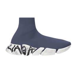 Balenciaga: Тёмные кроссовки  Speed.2