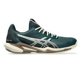 Asics: Зелёные кроссовки 