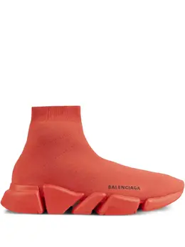 Balenciaga: Красные кроссовки  Speed.2