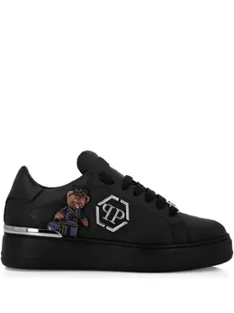 Philipp Plein: Чёрные кроссовки  Teddy