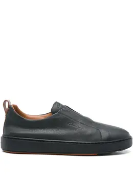 Santoni: Голубые кроссовки 