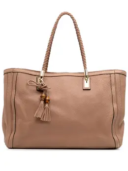 Gucci Pre-Owned: Коричневая сумка-шоппер 