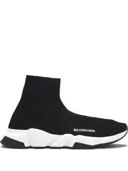 Balenciaga: Чёрные кроссовки  Speed Trainer