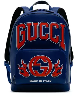 Gucci Pre-Owned: Голубой рюкзак 