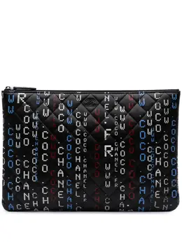 CHANEL Pre-Owned: Чёрный клатч 