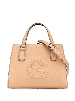 Gucci Pre-Owned: Коричневая сумка-шоппер 