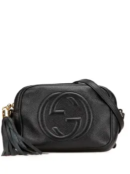Gucci Pre-Owned: Чёрная сумка через плечо 