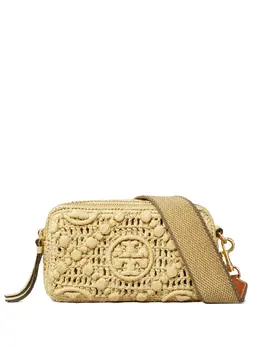 Tory Burch: Бежевая сумка  Mini Miller
