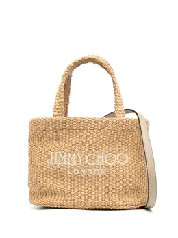 Jimmy Choo: Бежевая сумка-шоппер 