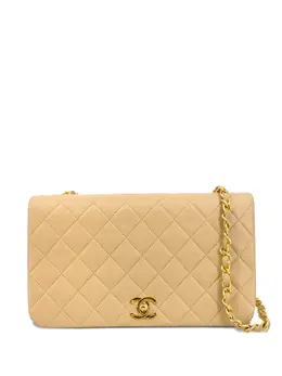 CHANEL Pre-Owned: Бежевая сумка 