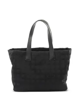 CHANEL Pre-Owned: Чёрная сумка-шоппер 
