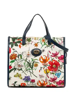 Gucci Pre-Owned: Сумка с растительным принтом 
