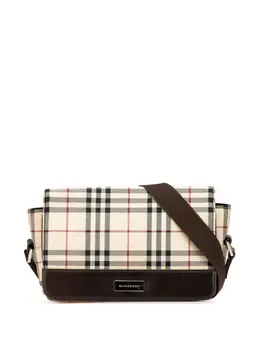 Burberry Pre-Owned: Коричневая сумка через плечо 