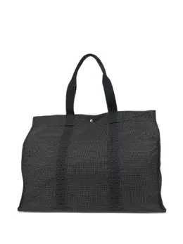Hermès Pre-Owned: Серебристая сумка-шоппер 