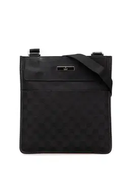 Gucci Pre-Owned: Чёрная сумка через плечо 