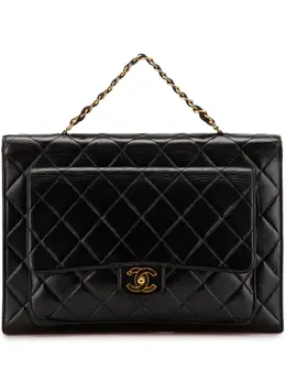 CHANEL Pre-Owned: Чёрная сумка 