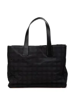 CHANEL Pre-Owned: Чёрная сумка-шоппер 