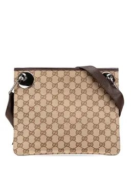 Gucci Pre-Owned: Коричневая сумка через плечо 