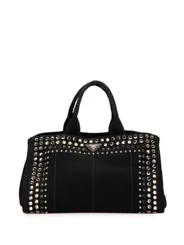 Prada Pre-Owned: Чёрная сумка-шоппер 