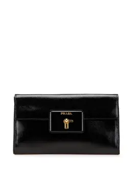 Prada Pre-Owned: Чёрный клатч 