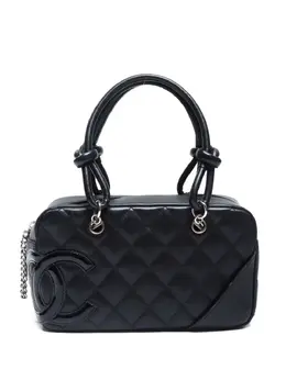 CHANEL Pre-Owned: Чёрная сумка-шоппер 