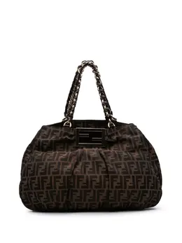 Fendi Pre-Owned: Коричневая сумка-шоппер 