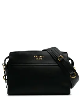 Prada Pre-Owned: Чёрная сумка через плечо 