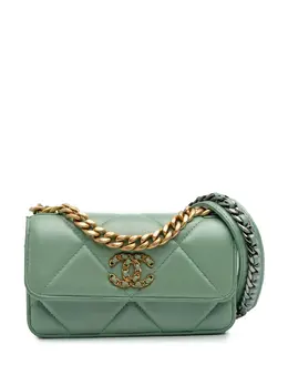 CHANEL Pre-Owned: Зелёный кошелёк 