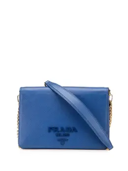 Prada Pre-Owned: Голубой кошелёк 