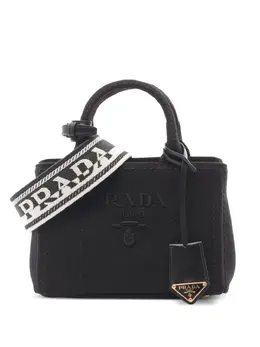 Prada Pre-Owned: Чёрная сумка-шоппер 