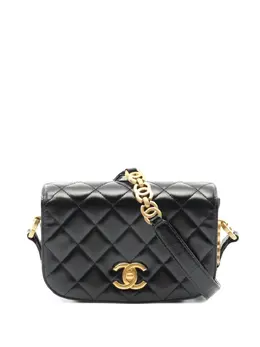 CHANEL Pre-Owned: Чёрная сумка 