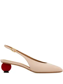 Ferragamo: Бежевые туфли 