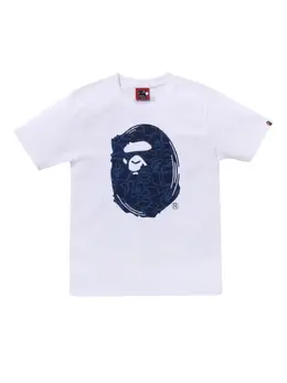 A BATHING APE®: Белая футболка 