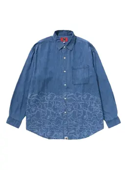 A BATHING APE®: Джинсовая рубашка 