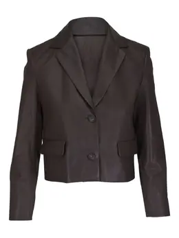 Brunello Cucinelli: Кожаный жакет 