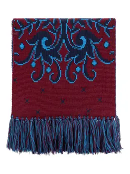 ETRO: Бордовый шарф 