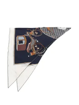 Hermès Pre-Owned: Синий шарф 