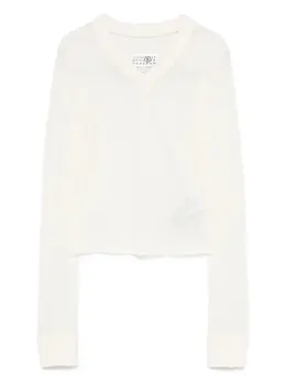 MM6 Maison Margiela: Белая футболка 
