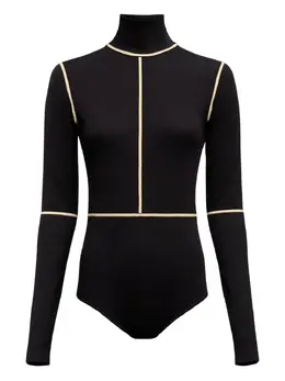 MM6 Maison Margiela: Чёрный боди 