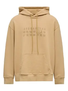 MM6 Maison Margiela: Бежевая толстовка 