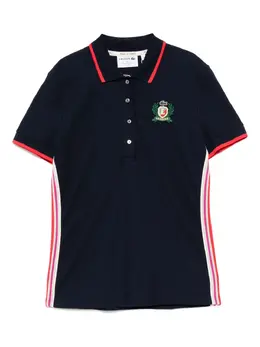 Lacoste: Синее поло 