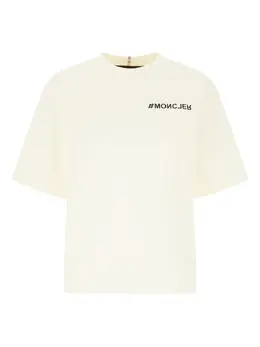 Moncler Grenoble: Белая футболка 