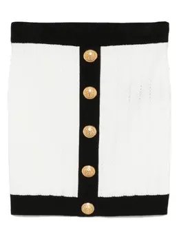 Balmain: Трикотажная юбка 