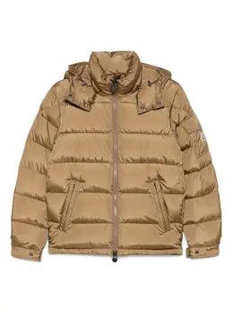 Moncler: Бежевая куртка  Maya