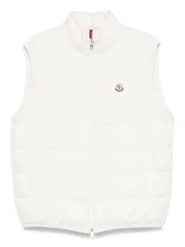 Moncler: Светлый жилет 